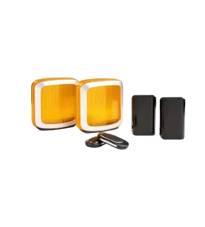 Умный привод для откатных ворот ALUTECH Roteo RTO-500MKIT-Sm + беспроводные фотоэлементы LM-LB + сигнальная лампа SL-U + рейка ROA8 (5 шт.)